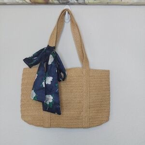 Draper‎ James Everyday Straw Tote Bag NWT